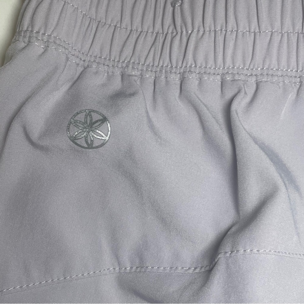 Women's Gaiam Yoga Gray Shorts - Picture 3 of 7